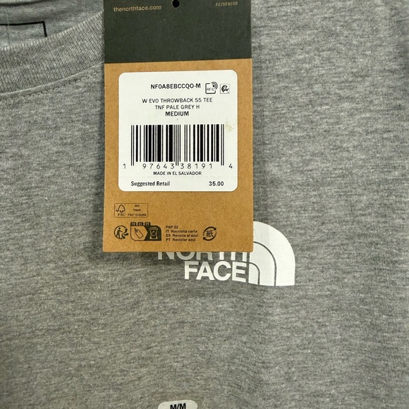 Nwt The North Face Womens Heather Gray Tee - Picture 2 of 3